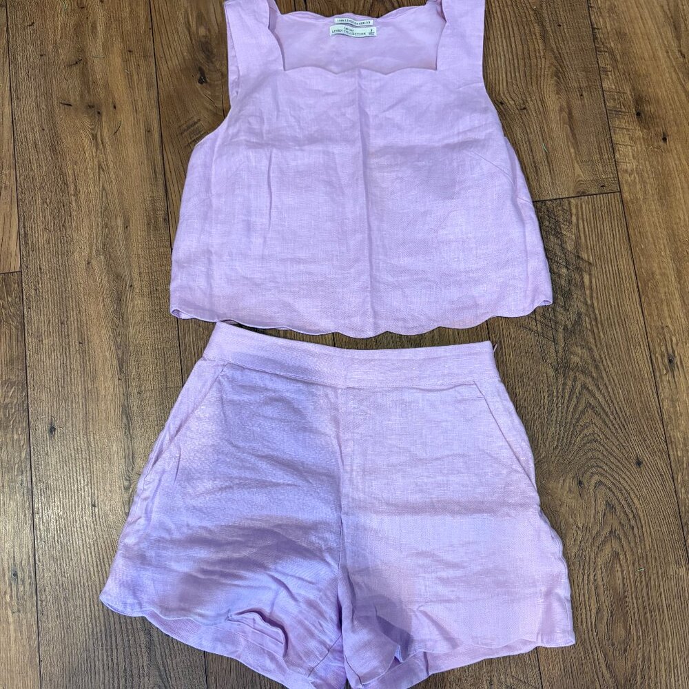 Abercrombie & Fitch Linen Matching Short Set